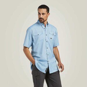 Ariat Rebar Made Tough Ventek Dura Stretch Work Shirt Men's size XXL